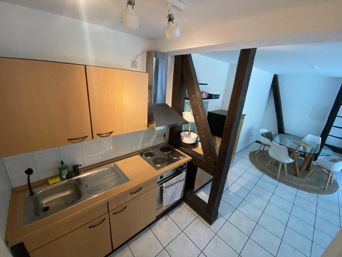 Denkmalschutz - Zentral - Haustiere - Messe Apartment นอยส์ ภายนอก รูปภาพ