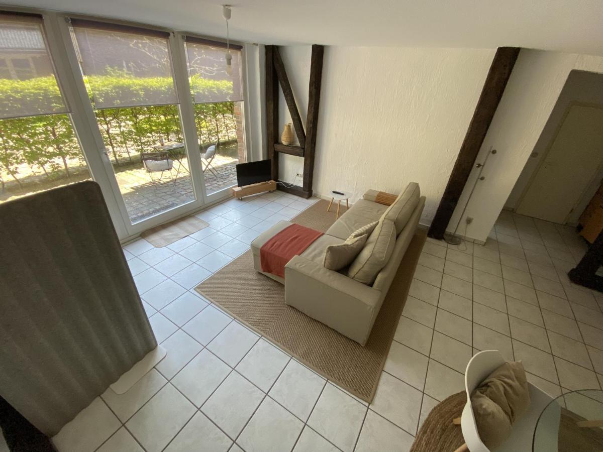 Denkmalschutz - Zentral - Haustiere - Messe Apartment นอยส์ ภายนอก รูปภาพ